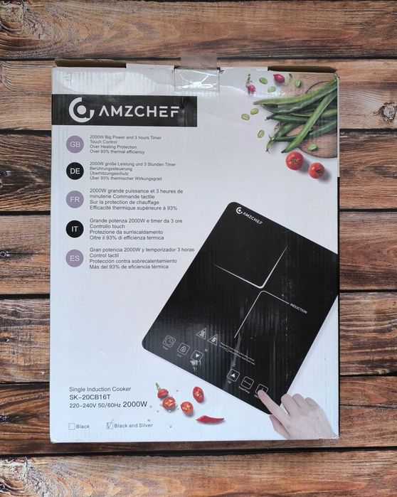 Pojedyncza płyta kuchenna indukcyjna 2000 W