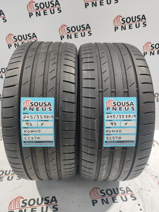 2 pneus 90% de piso 245-35rR19 Kumho - Oferta dos Portes 160 Euros