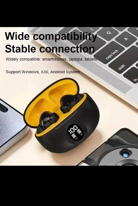 Бездротові Bluetooth навушники TWS з дисплеєм заряду