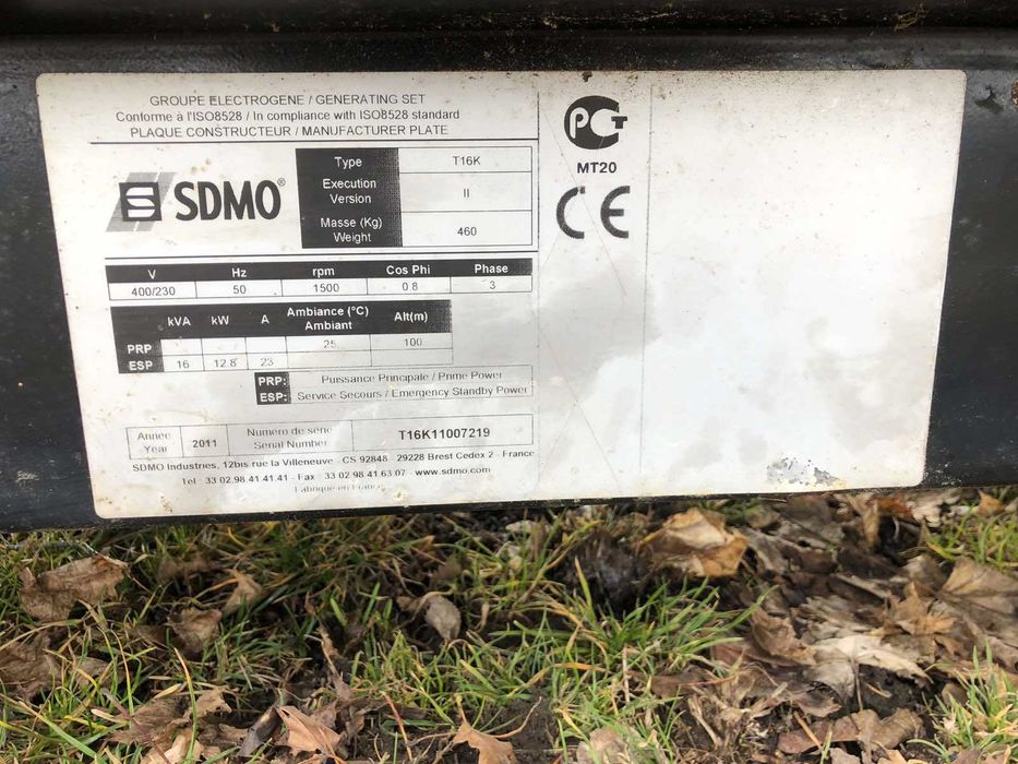 Дизельний генератор SDMO 12,8 кВт
