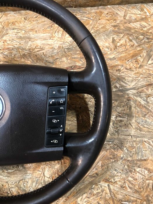 Kierownica Vw Touareg lift brązowa skóra