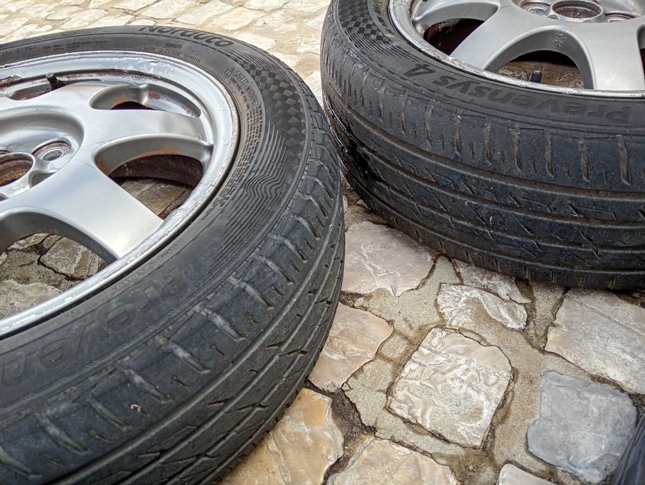 Jantes 16" 5x100 com Pneus 195/55 R16 (Toyota, Seat, VW, Audi, Skoda, Subaru)