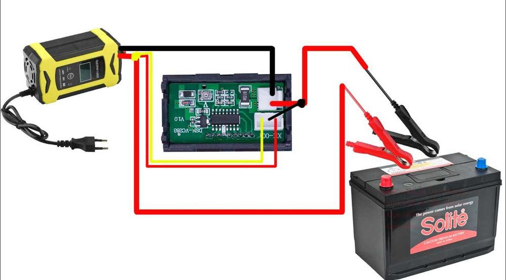Індикатор заряду Амперметр  Вольтметр 0.07  0.28  0.36  0.44  0.56
