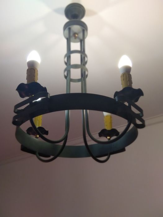 Candeeiro em ferro(ver descrição)