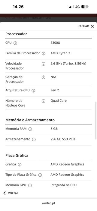 Notebook HP impecavel