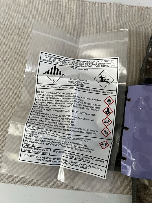 Detector Kit, Chemical Agent Residual