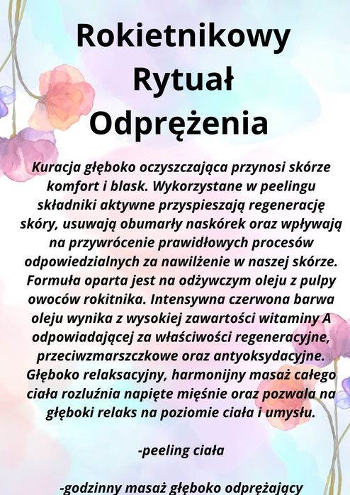 Masaże i peelingi