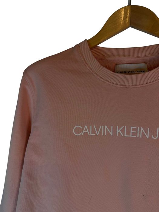 Bluza Calvin klein różowa z dużym logiem XL