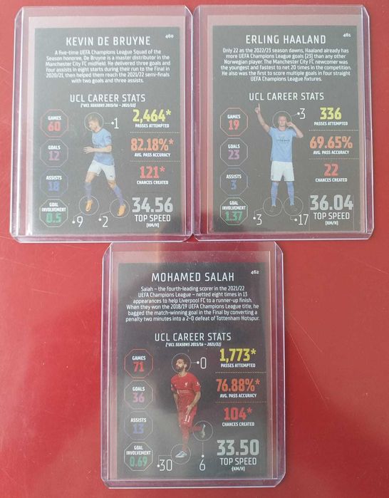 Set 9 cartas Match Attax 22/23 Black Edge Edition (Edição preta)