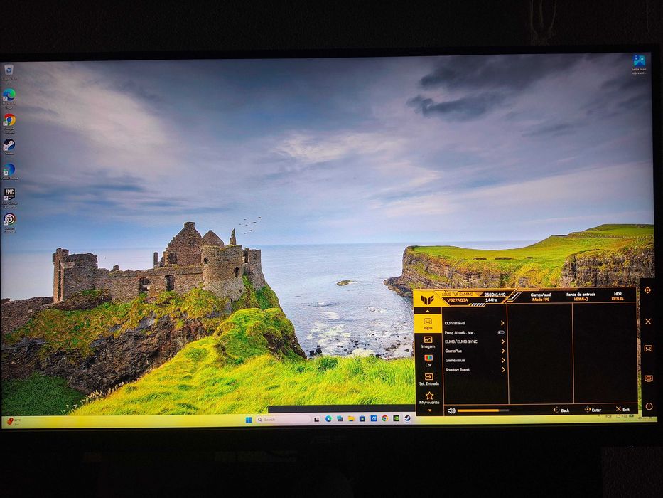 Monitor Asus VG27AQ3A IPS 27'' QHD 16:9 144Hz FreeSync e G-Sync Compatible