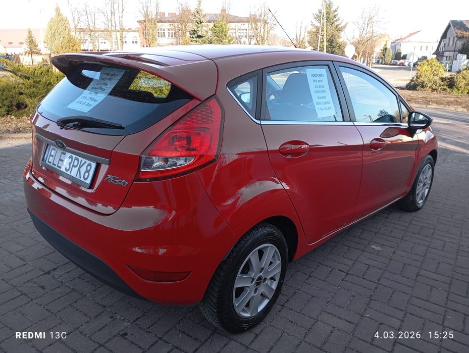 Ford Fiesta 2010 1.25 82KM Śliczna 5-drzwiowy Hatchback Alu 15