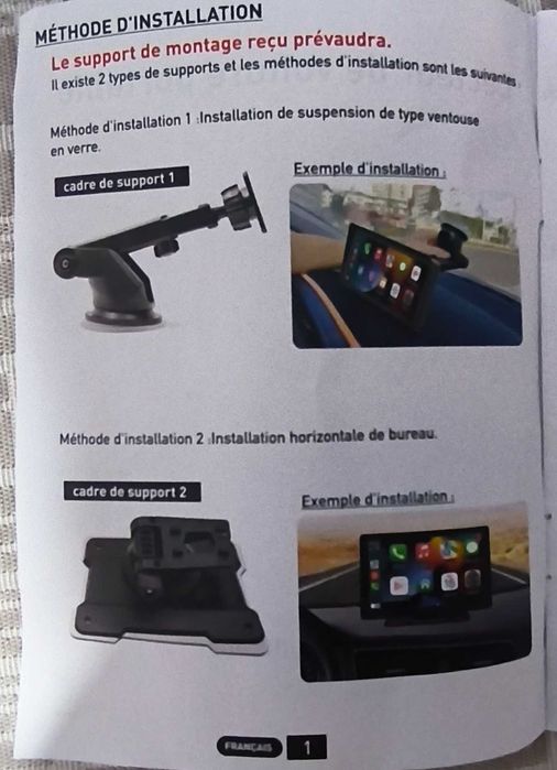 Ecrã tátil automóvel com câmara