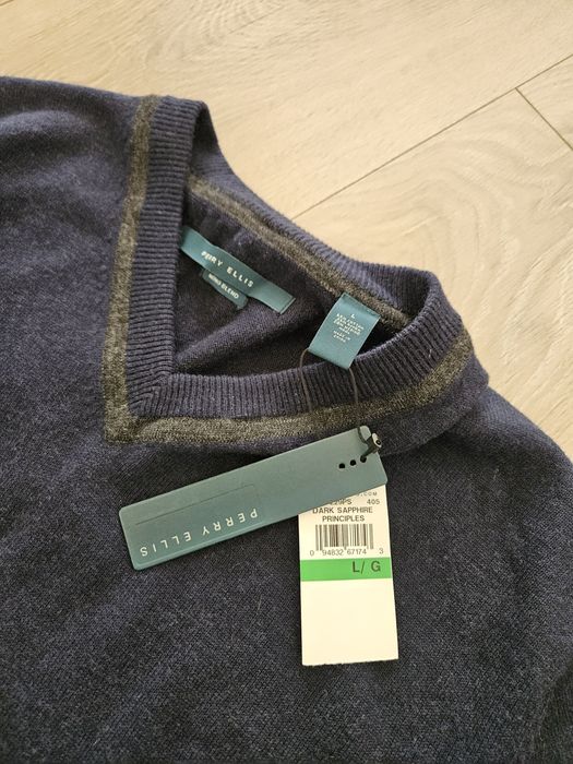 Sweter męski Perry Ellis nowy L