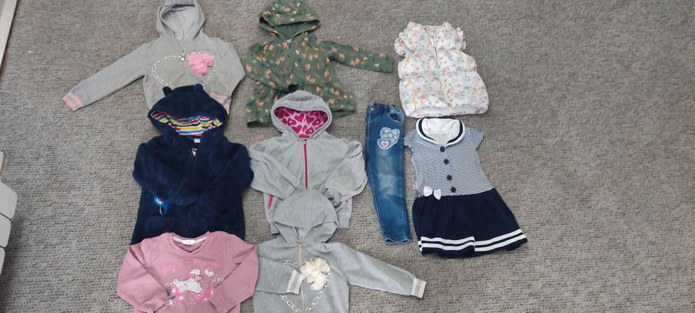 Zestaw paka ubrań dziewczynka  rozm 92
