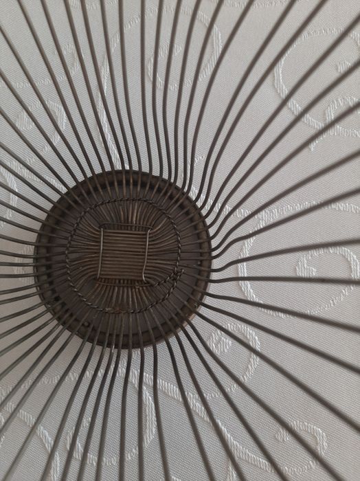 Koszyczek metalowy stary posrebrzany