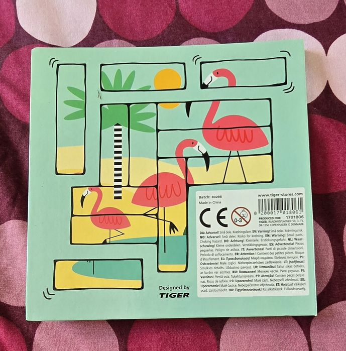 Puzzle magnético de flamingos da Flying Tiger