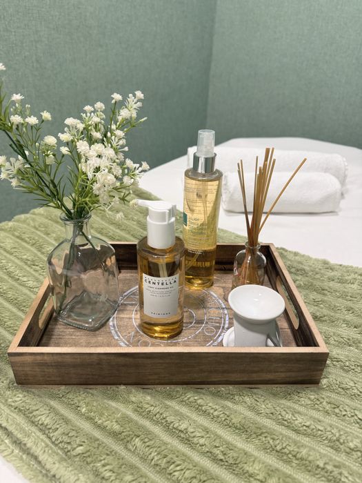 Massagem e limpeza facial