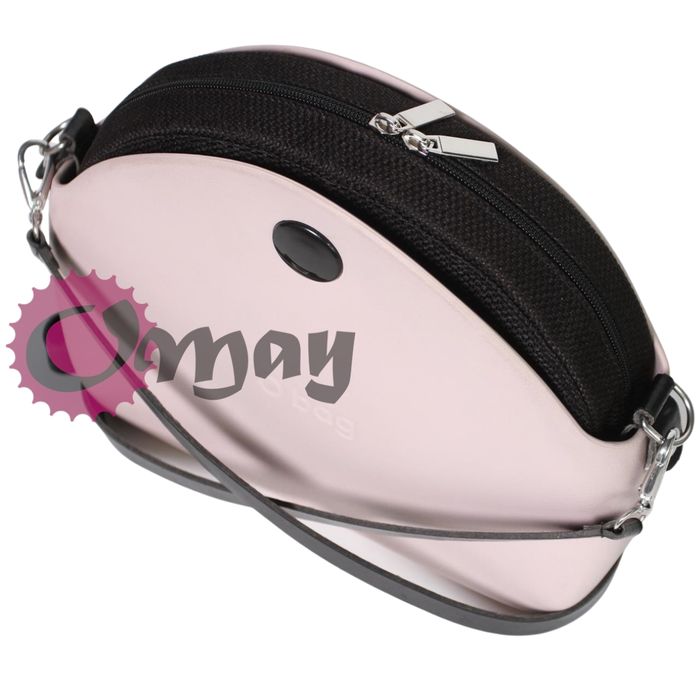 Czarny organizer do OBAG MOON LIGHT struktura 2 kieszenie OMAY