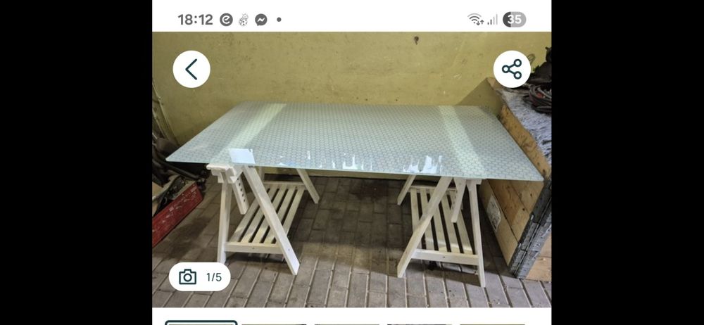 Stolik na taras szklany