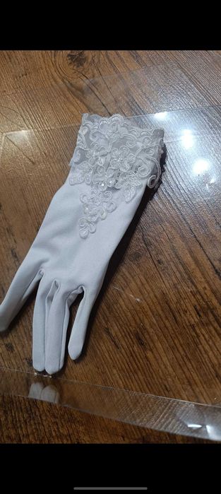 Alba komunijna+buty, bolerko, rękawiczki, sukienka na przebranie biala