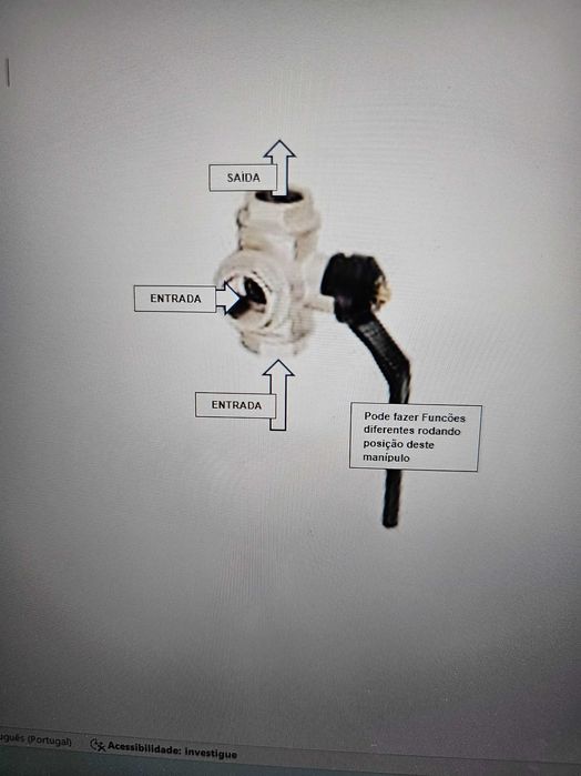 Torneira de Esfera 3 vias