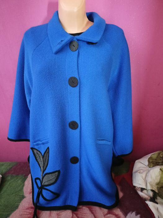 Kimono niebieskie ciemne piękny kolor XL