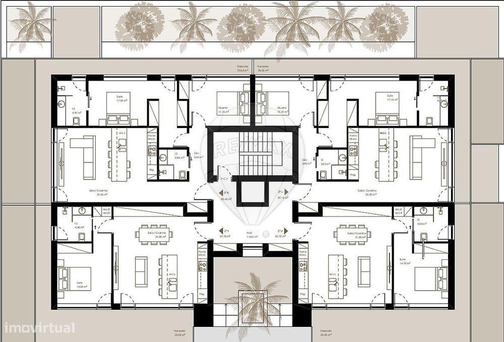 Apartamento T1 para venda