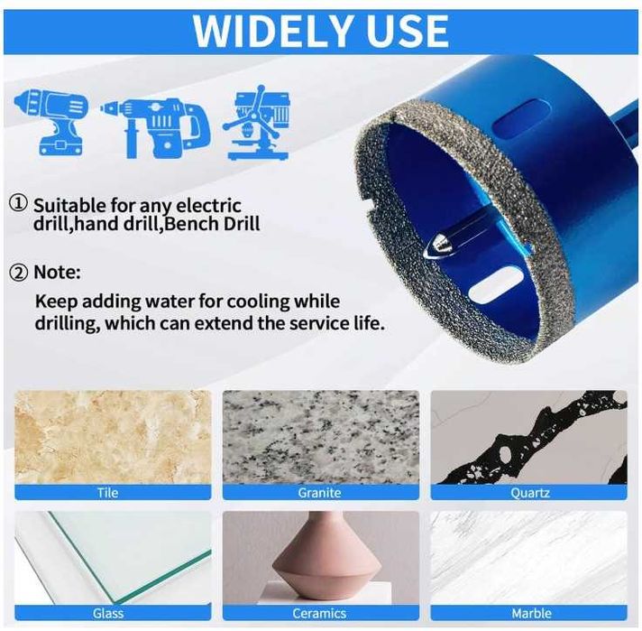 Teronbeta otwornica diamentowa do gresu średnica 150mm