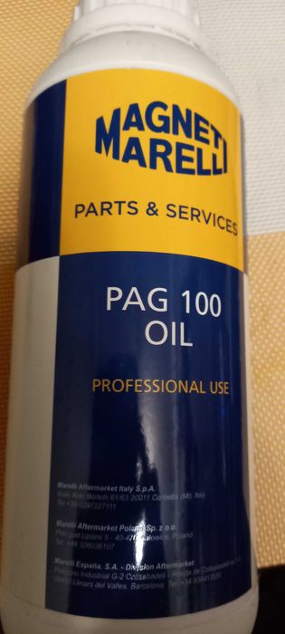 Олива компресорна, Компрессорное масло PAG 100 1л