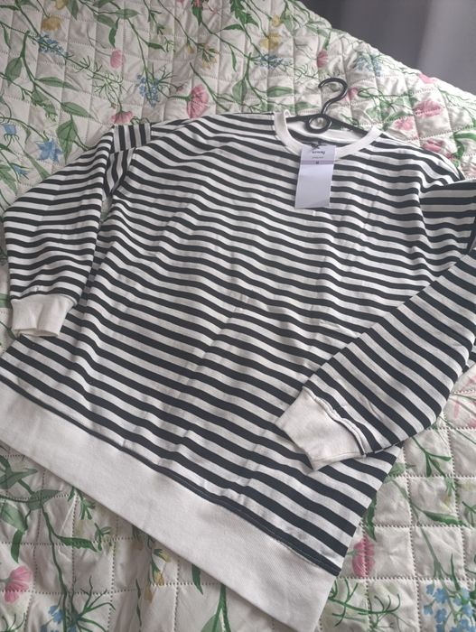 Dres Sinsay rozmiar L spodnie szare bluza w paski