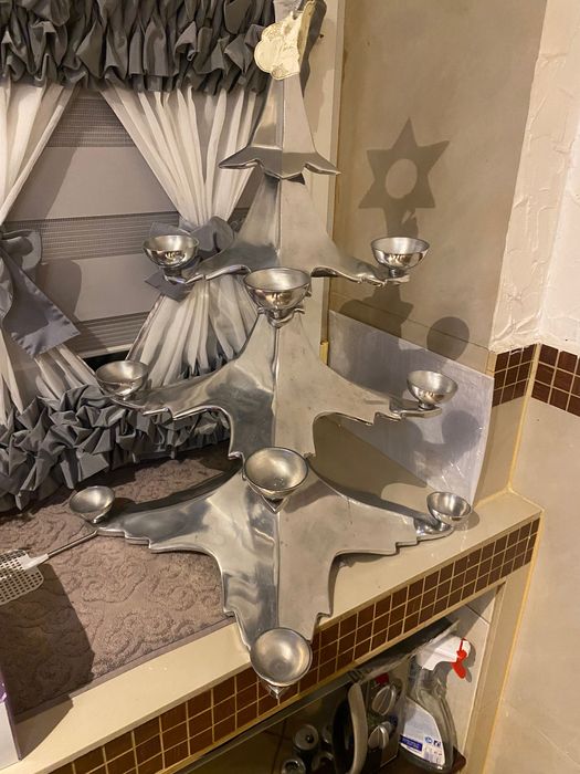 Choinka TK Maxx srebrna metalowa