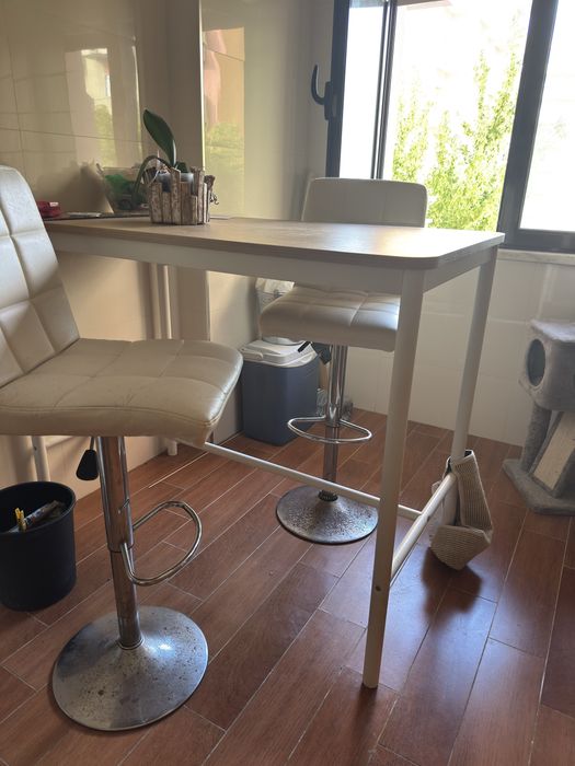 Mesa cozinha alta 130x70