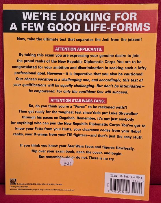 Star Wars - Diplomatic Corps Entrance Exam. 1997 rok.