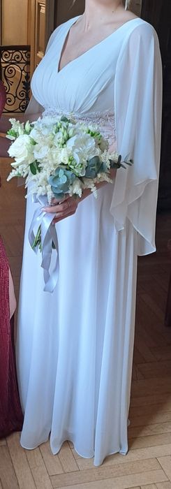 Suknia ślubna boho, 42,ciążowa weddingdress