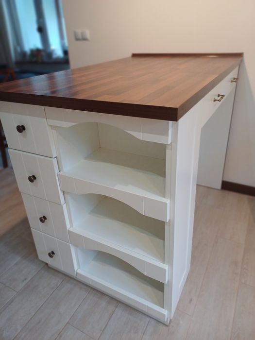 Białe Meble Wyspa kuchenna  Szafki Do kuchni