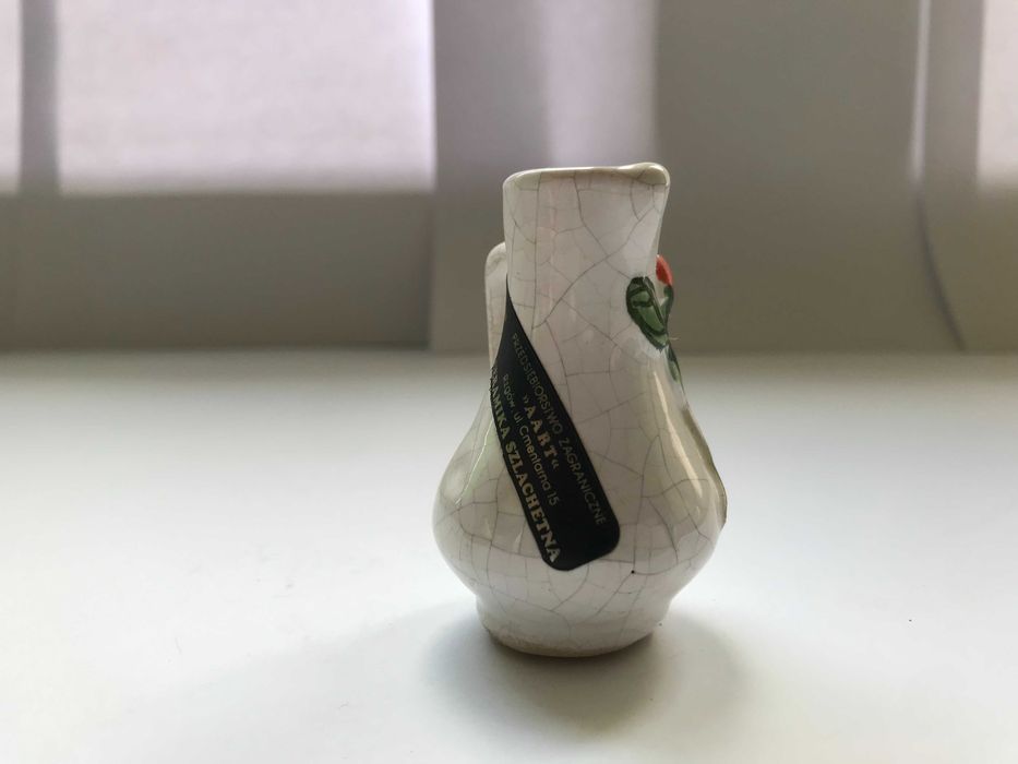 Figurka AART dzbanek PRL retro vintage cepelia szklana ceramiczna