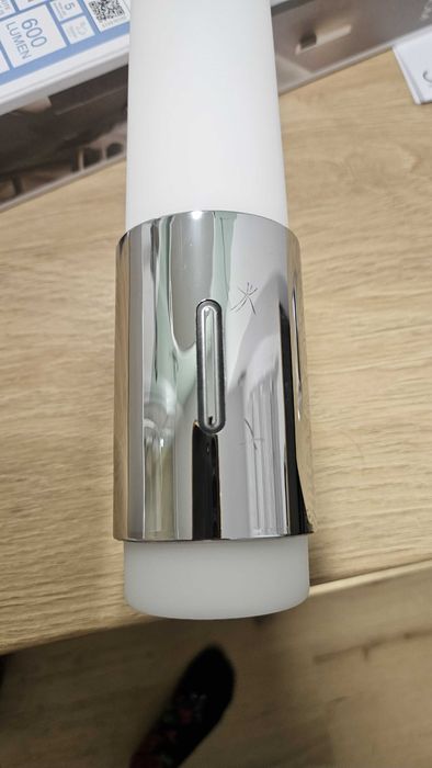 2x Srebrny kinkiet łazienkowy IP44 | Regulacja świecenia | Nowy