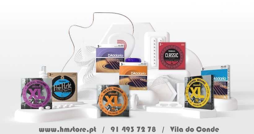 Cordas D’Addario disponíveis para entrega imediata64750952243969120