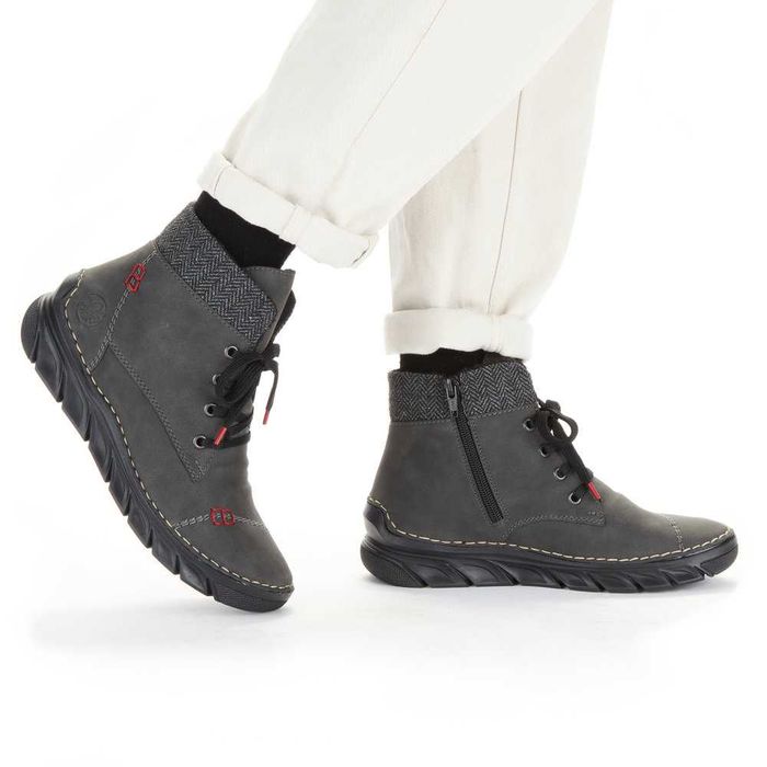 botki popielate Rieker r: 36, 37, 38, 39, 40, 41,