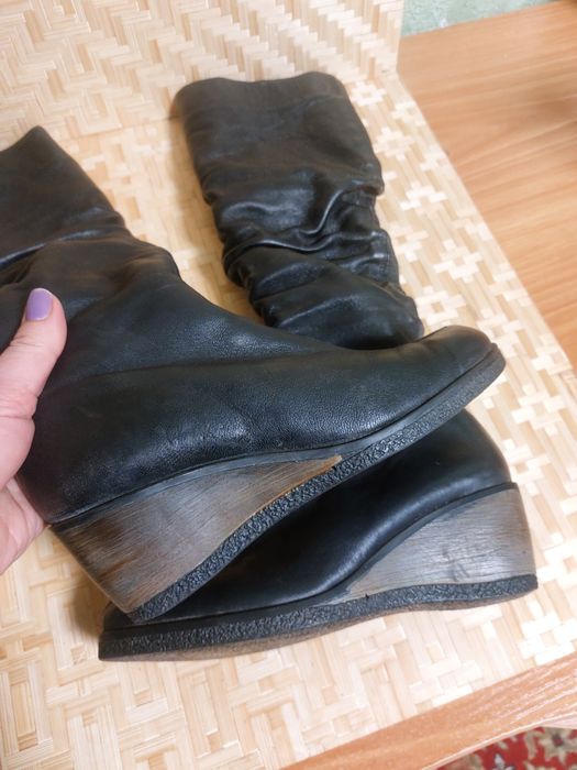 Чоботи зимові шкіряні на хутрі 39 розмір