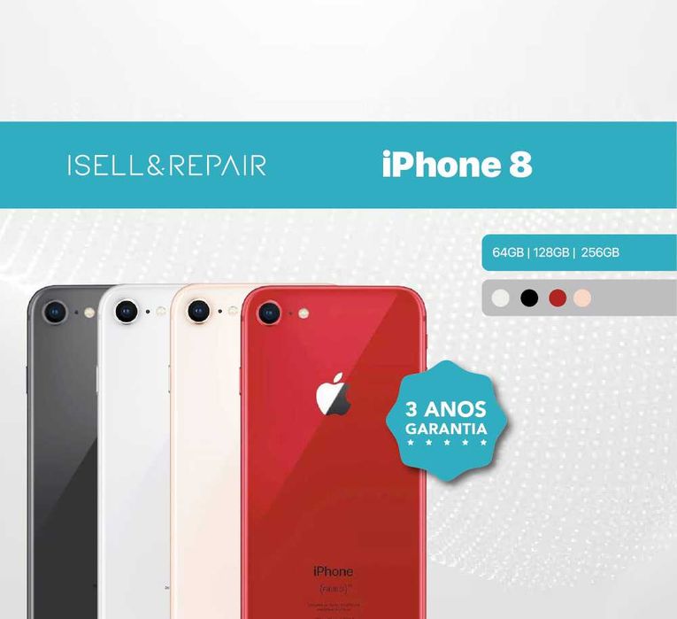 SEMI NOVO - iPhone 8 - 64GB / 256GB - 3 ANOS GARANTIA