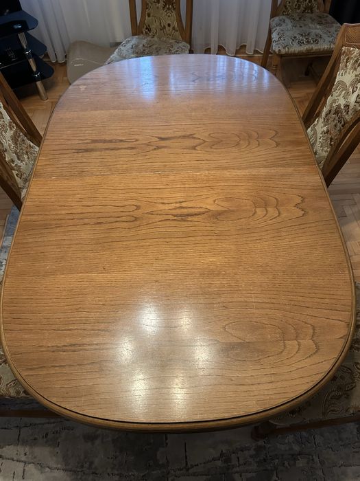 Stół drewniany rozkładany dąb lite drewno Rustic/Rustykalny 160/220/93