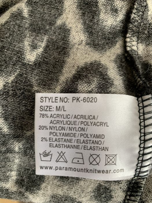 Sukienka panterka ciepła na zimę Paramour M/L