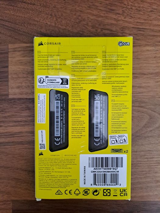 NOVO SELADO Memória RAM 32gb CL38