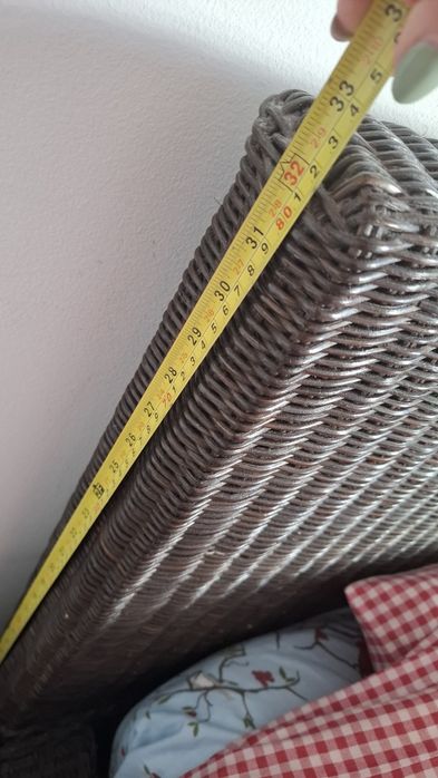 Cama em verga castanha