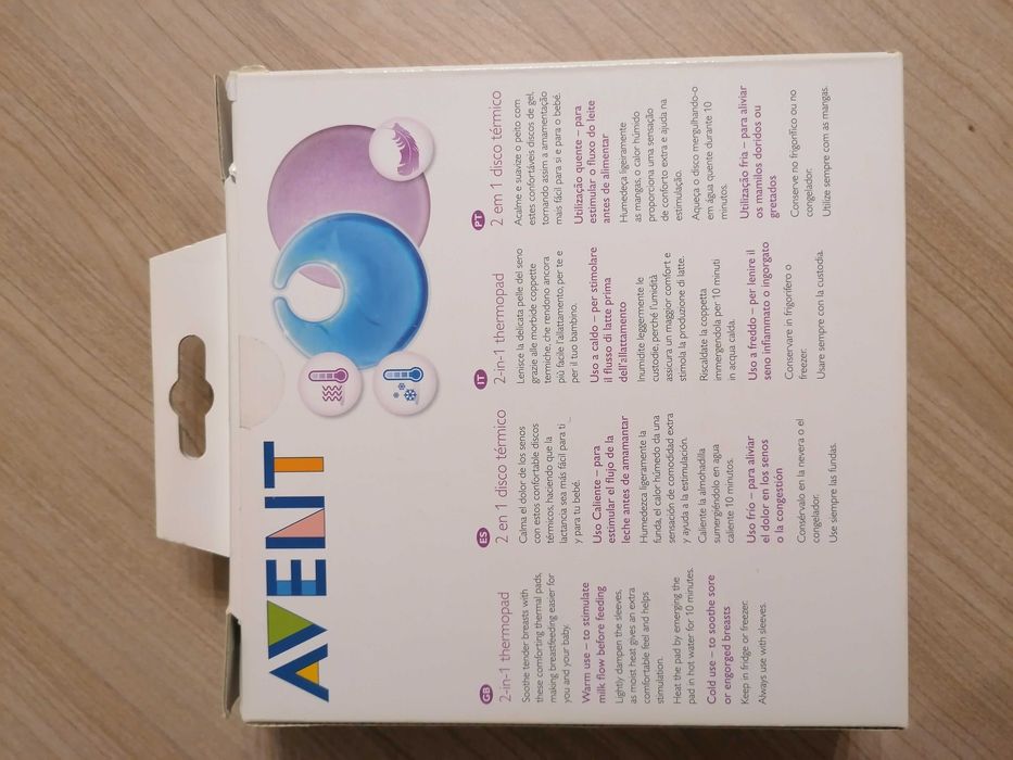 Discos de Gel Térmicos 2 em 1  - Philips Avent (NA CAIXA COMO NOVO)