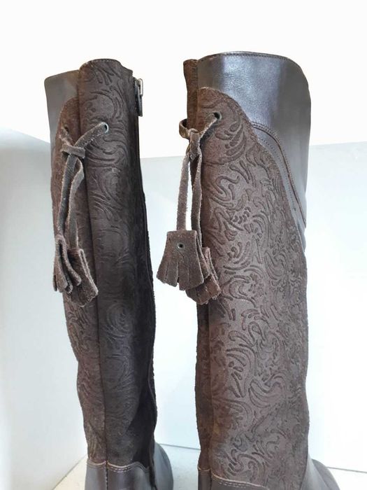 Сапоги женские TEXON зимние высокие натуральная кожа, 38разм, Германия