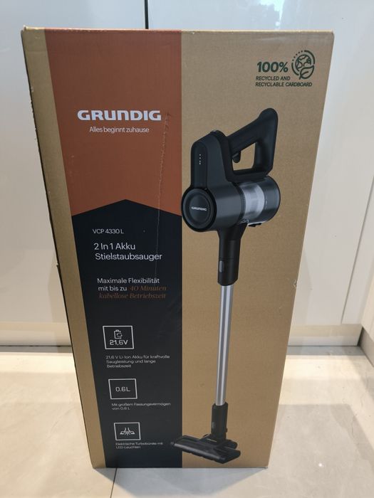 Odkurzacz bezprzewodowy pionowy Grundig VCP 4330L 2v1 Turbo szczotka