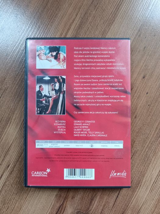 Ucieczka na Atenę (Roger Moore, Telly Savalas, Claudia Cardinale) DVD film