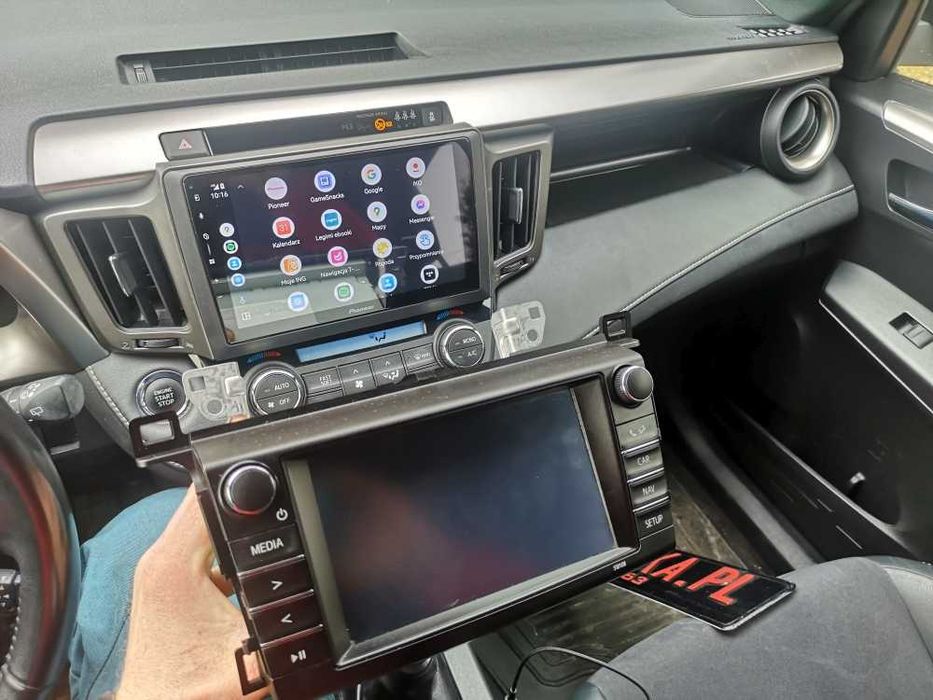 Nawigacja 9 cal Pioneer z Android Auto Carplay TOYOTA RAV4 z montażem